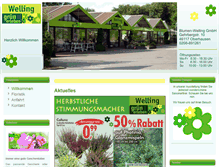 Tablet Screenshot of blumen-welling.de